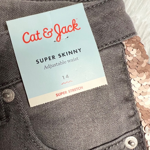 NWT- Cat & Jack Grey Jeans - Picture 3 of 6